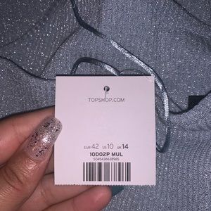 Topshop Dresses - NWT TopShop Glitter Ribbed Sheath Dress Topshop Dresses - NWT TopShop Glitter Ribbed Sheath Dress